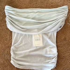 Peppermayo Mint Green Mesh Top